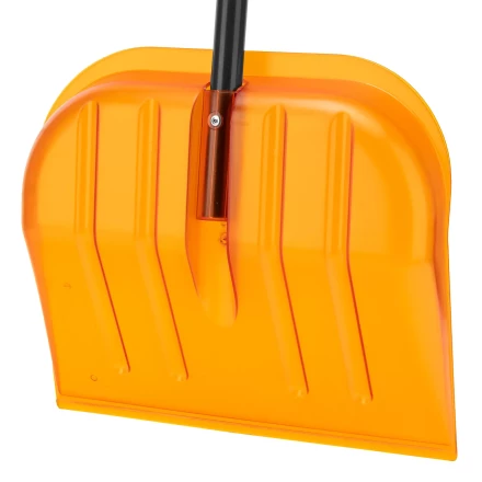 Лопата для уборки снега поликарбонат Сибртех, 465х410х1390 мм, стальной черенок, усиленная 61655 купить в Челябинске