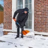 Лопата для уборки снега поликарбонат Сибртех, 465х410х1390 мм, стальной черенок, усиленная 61655 купить в Челябинске
