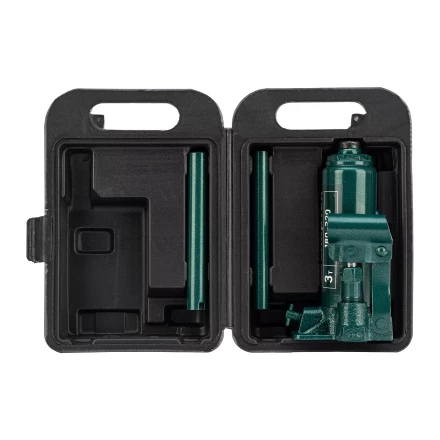 Домкрат гидравлический бутылочный Сибртех 50813, 3 т, 180-320 мм, в пласт. кейсе купить в Челябинске