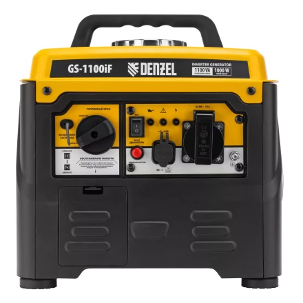 Генератор инверторный DENZEL GS-1100iF 94706, 1,1 кВт, 230 В, ручной старт купить в Челябинске