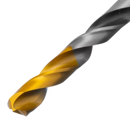 Сверло спиральное по металлу Denzel 7,0 x 109мм, Р6М5, Golden Tip, многогранная заточка 718280 купить в Челябинске