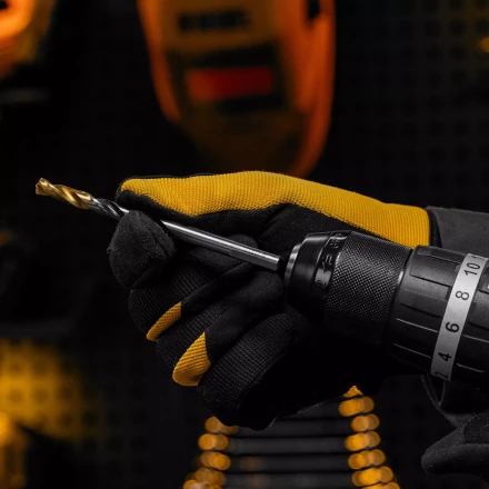 Сверло спиральное по металлу Denzel 7,0 x 109мм, Р6М5, Golden Tip, многогранная заточка 718280 купить в Челябинске