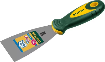 Шпательная лопатка KRAFTOOL с 2-компонент ручк, профилиров нержав полотно, 65мм 10035-065 купить в Челябинске