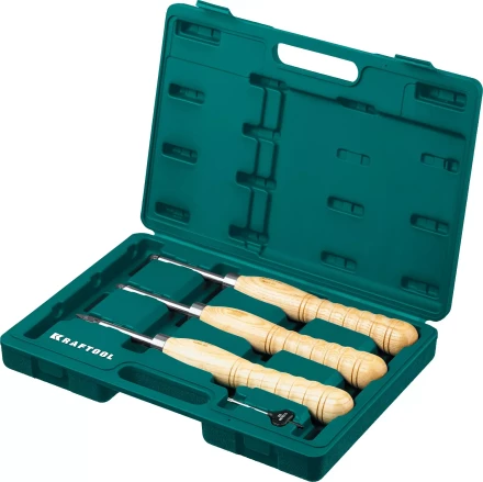 Набор профессиональных ручных резцов по дереву KRAFTOOL 18369 купить в Челябинске