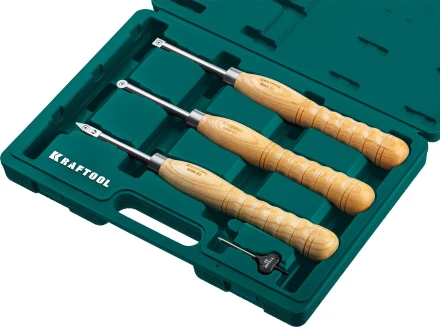 Набор профессиональных ручных резцов по дереву KRAFTOOL 18369 купить в Челябинске