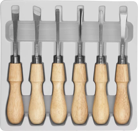 Фигурные стамески ЗУБР 6 предм Профессионал 18373-H6 купить в Челябинске