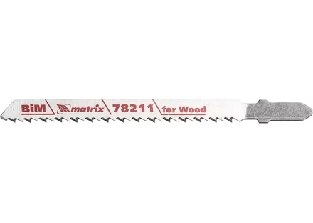 Полотна для электролобзика по дереву 3 шт T101BF 75 x 2,5мм Bimetal MATRIX Professional 78211 купить в Челябинске