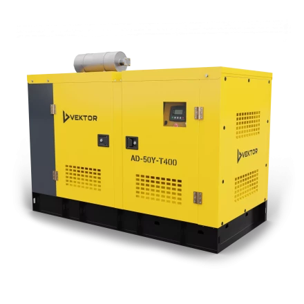 Дизельный генератор Vektor AD-50Y-T400 в шумозащитном кожухе с АВР купить в Челябинске