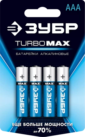 Батарейки TURBO MAX алкалиновые AAA 15В серия Без серии купить в Челябинске