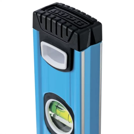 Уровень алюминиевый 1000 мм профиль 1.6 мм фрезерованный ударопрочные заглушки 3 глазка БАРС 34426 купить в Челябинске