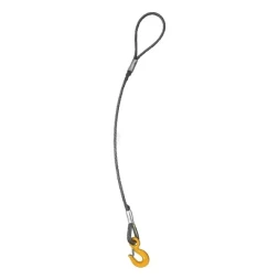 Строп канатный одноветвевой 1СК 3 т L=2 м с кч din 3.0 т канат din опрессовка