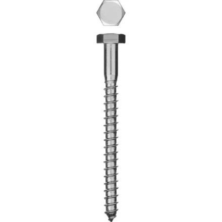 Шурупы ЗУБР &quot;МАСТЕР&quot; с шестигранной головкой, оцинкованные, 8x70мм, 60шт 4-300451-08-070 купить в Челябинске