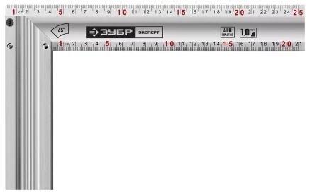 ЗУБР 250 мм, жесткий столярный угольник, Профессионал (34392-25) купить в Челябинске