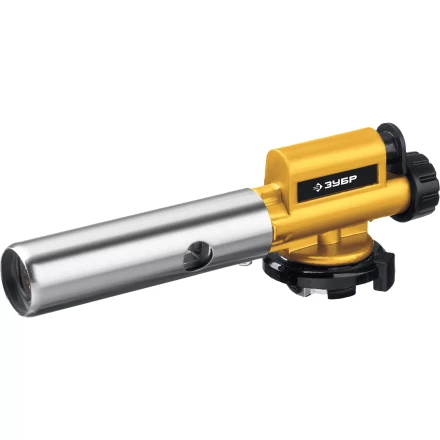 ЗУБР ГПМ-800, 1300°C, цельнометаллическая, газовая горелка с пьезоподжигом на баллон с цанговым соединением, Профессионал (55550) купить в Челябинске