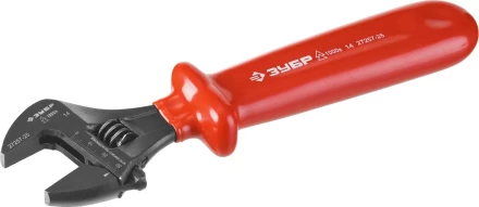 Ключ разводной ЗУБР &quot;ЭКСПЕРТ&quot; &quot;ЭЛЕКТРИК&quot;, сталь 40Х, покрытие Н12Х1, высоковольтный до ~1000В, 30мм, 250мм / 10&quot; 27257-25_z01 купить в Челябинске