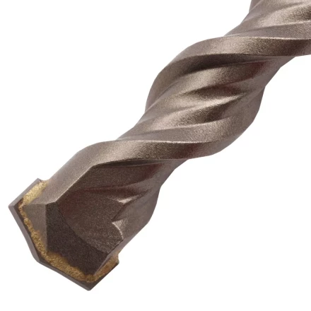 Бур по бетону Denzel, 16 x 260 мм, двойная спираль, три пылеотводящие кромки, 705038 купить в Челябинске