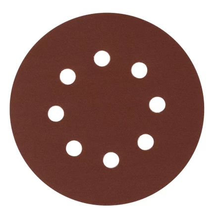 Круг абразивный на ворсовой подложке под &quot;липучку&quot;, перфорированный, P 220, 125 мм, 5 шт Сибртех 738097 купить в Челябинске