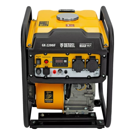 Генератор инверторный DENZEL GK-2200iF, 2,2 кВт, 230 В, ручной старт купить в Челябинске