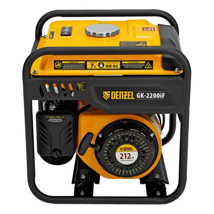 Генератор инверторный DENZEL GK-2200iF, 2,2 кВт, 230 В, ручной старт купить в Челябинске