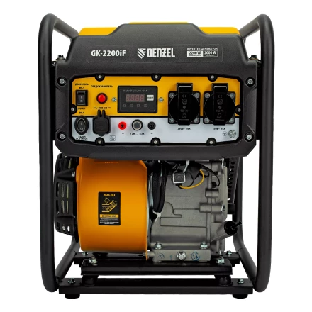 Генератор инверторный DENZEL GK-2200iF, 2,2 кВт, 230 В, ручной старт купить в Челябинске