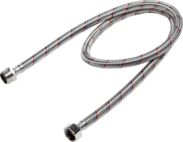Подводка гибкая STAYER для воды, оплетка из нержавеющей стали, г/ш 1/2" - 1м 51015-G/S-100 купить в Челябинске