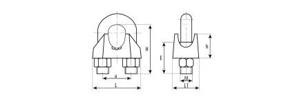 Зажимы троса DIN 741 карточка серия Без серии купить в Челябинске