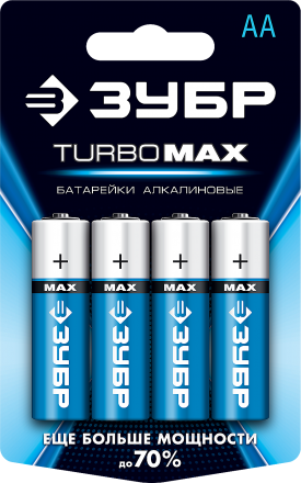 Батарейки TURBO MAX алкалиновые AA 15В серия Без серии купить в Челябинске