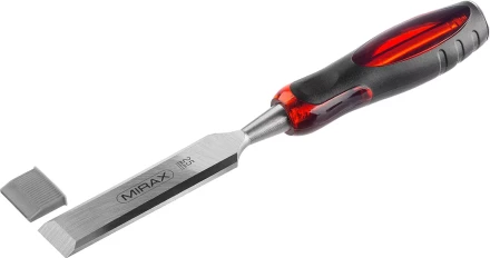 Стамеска MIRAX с двухкомпонентной прозрачной рукояткой, 25мм 1810-25 купить в Челябинске