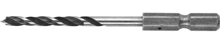 ЗУБР &quot;ЭКСПЕРТ&quot;. Сверло по дереву, М-образная заточка, шестигранный хвостовик 1/4&quot;, 4х70мм 29423-070-04 купить в Челябинске