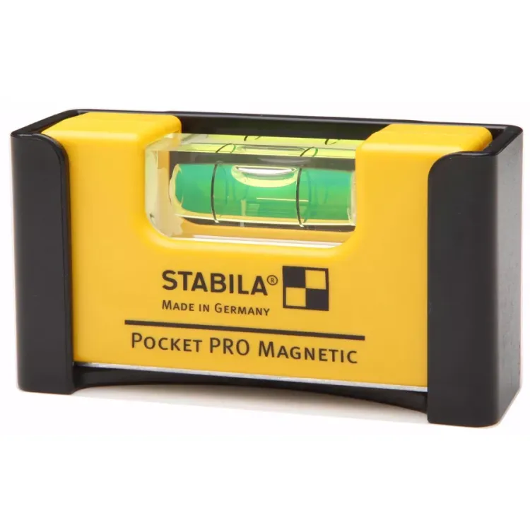 Уровень тип  Pocket Pro Magnetic 70x20x40мм в алюминиевом корпусе с магнитами с V-образным пазом  STABILA купить в Челябинске