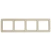 Панель СВЕТОЗАР &quot;ГАММА&quot; четверная горизонтальная, цвет бежевый SV-54150-B купить в Челябинске