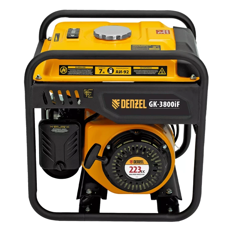 Генератор инверторный DENZEL GK-3800iF, 3,8 кВт, 230 В, ручной старт купить в Челябинске