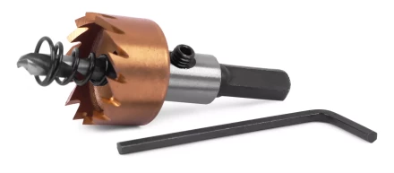 HSS-TiN коронка MESSER  23мм с центр. сверлом и толкающей пружиной для  лист. материала  до 2 мм ц/х купить в Челябинске