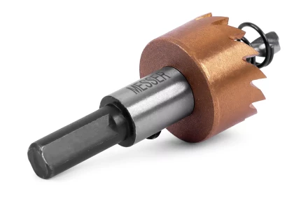 HSS-TiN коронка MESSER  23мм с центр. сверлом и толкающей пружиной для  лист. материала  до 2 мм ц/х купить в Челябинске