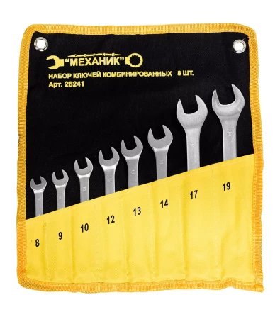 Набор ключей комбинированных 8 шт. чехол Энкор 26241 купить в Челябинске