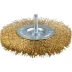 ЗУБР &quot;ЭКСПЕРТ&quot;. Щетка дисковая для дрели, двухрядная, витая латунированная стальная проволока 0,3мм, 100мм 3520-100-2_z01 купить в Челябинске
