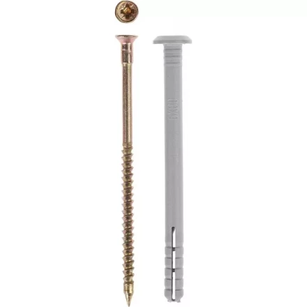 Дюбель-гвоздь ЗУБР &quot;МАСТЕР&quot; полипропиленовый, грибовидный бортик, 6 x 60 мм, 90 шт 4-301355-06-060 купить в Челябинске