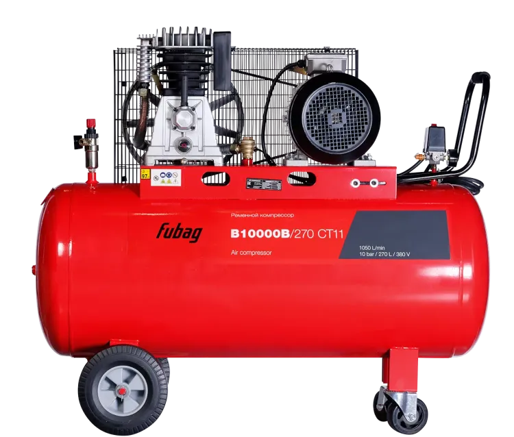Компрессор масляный поршневой ременной Fubag  B10000B/270 СТ11  купить в Челябинске