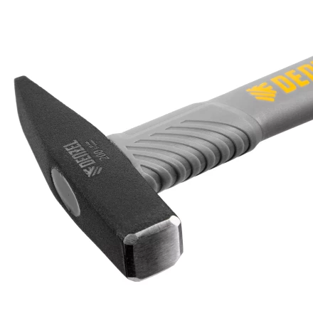 Молоток слесарный, 200 г Denzel, кованый, фибергласовая рукоятка c TPR покрытием 10482 купить в Челябинске