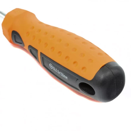 Отвертка &quot;Point&quot;, SL5,0 х 150 мм, CrV, 2-х компонентная рукоятка Sparta 11767 купить в Челябинске