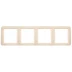 Панель СВЕТОЗАР &quot;ГАММА&quot; четверная вертикальная, цвет бежевый SV-54151-B купить в Челябинске