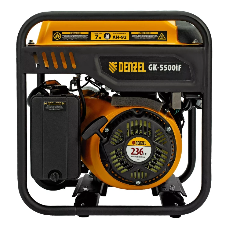 Генератор инверторный DENZEL GK-5500iF, 5,5 кВт, 230 В, ручной старт купить в Челябинске