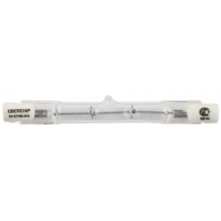 Лампа галогеновая СВЕТОЗАР линейная, тип J-78, цоколь R7S, 150Вт SV-57100-015 купить в Челябинске