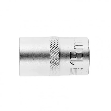 Головка торцевая 15 мм двенадцатигранная CrV под квадрат 1/2 хромированная Stels 13660 купить в Челябинске