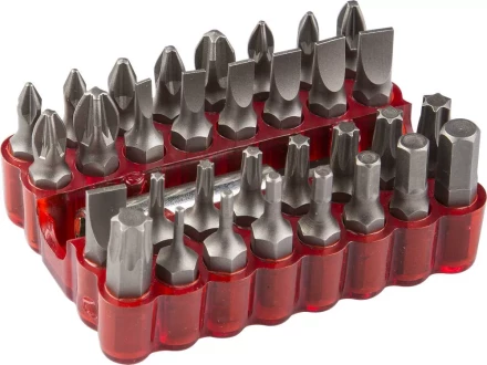 ЗУБР 33 шт, набор бит с магнитным адаптером (26045-H33) купить в Челябинске