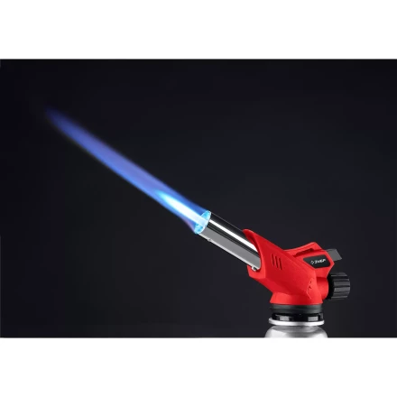 ЗУБР ГМ-350, 1300°C, газовая горелка с пьезоподжигом на баллон с цанговым соединением (55553) купить в Челябинске