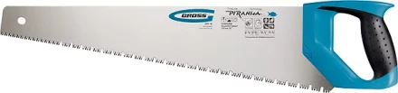 Ножовка по дереву &quot;PIRANHA&quot;,550 мм,сегм.строение рабочей кромки,7-8 TPI,зуб-3D,2-х к. рук-ка GROSS 24119 купить в Челябинске