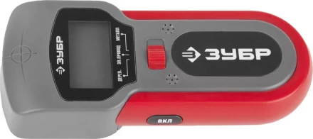 Тестер ЗУБР многофункц,с ЖК дисплеем,автоматич калибровка,детектор Me(до40мм),провода под напряжением(50мм),дерева(20мм) 59712 купить в Челябинске