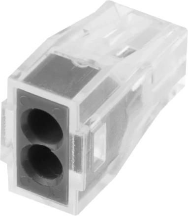 Клемма СВЕТОЗАР соединительная, 2-х проводная, 400В, 24А, 0,75-2,5мм2, 2шт 49170-2 купить в Челябинске