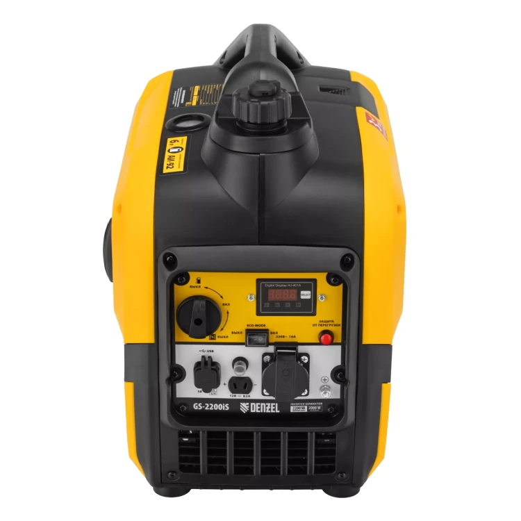 Генератор инверторный DENZEL GS-2200iS, 2,2 кВт, 230 В, закрытый корпус, ручной старт купить в Челябинске